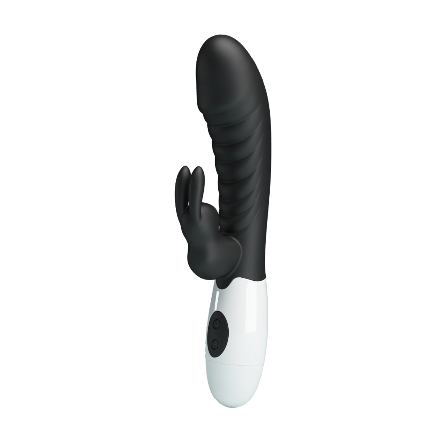 Side view showing curved shaft and flexible bunny ears