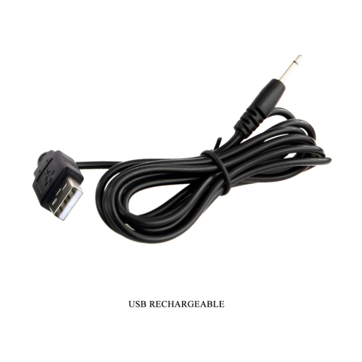USB charging cable included with product