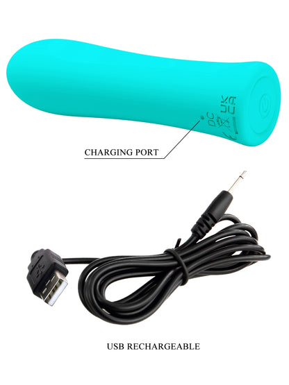Pretty Love Alfreda Vibrating Bullet Teal