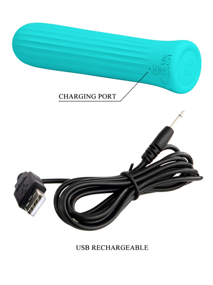 Pretty Love Blanche Vibrating Bullet Teal