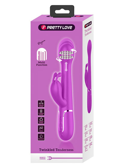 Pretty Love Dejon 3 in 1 Rabbit Vibrator Magenta
