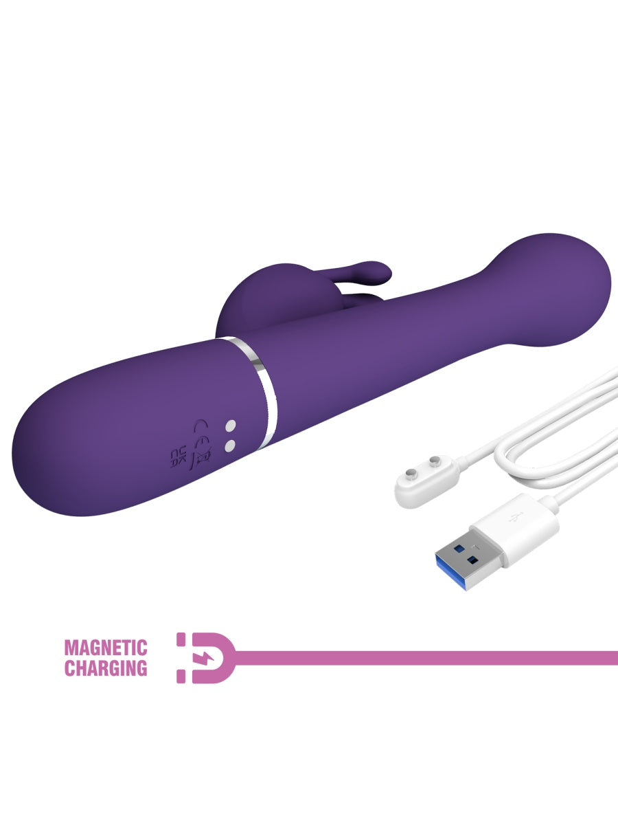 Pretty Love Dejon 3 in 1 Rabbit Vibrator Purple