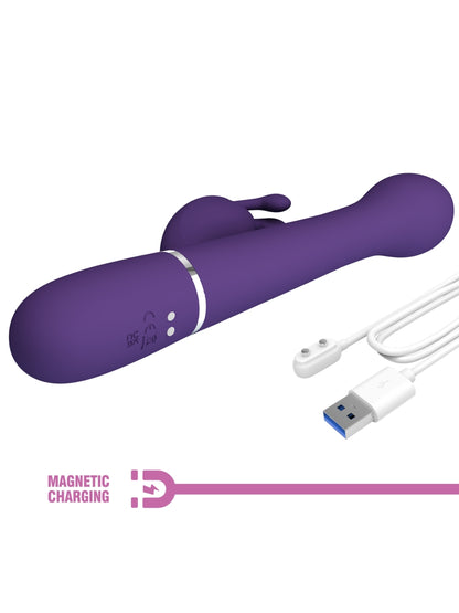 Pretty Love Dejon 3 in 1 Rabbit Vibrator Purple