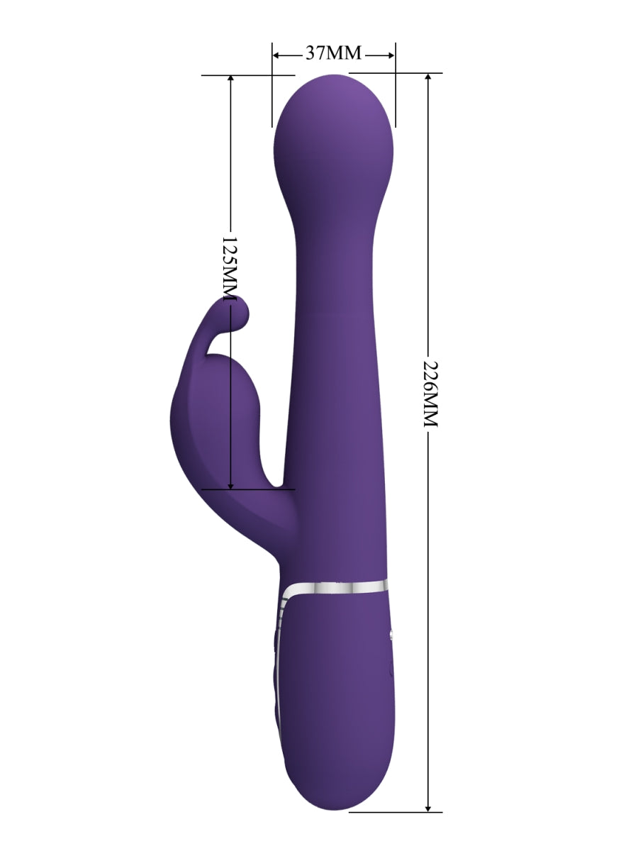 Pretty Love Dejon 3 in 1 Rabbit Vibrator Purple