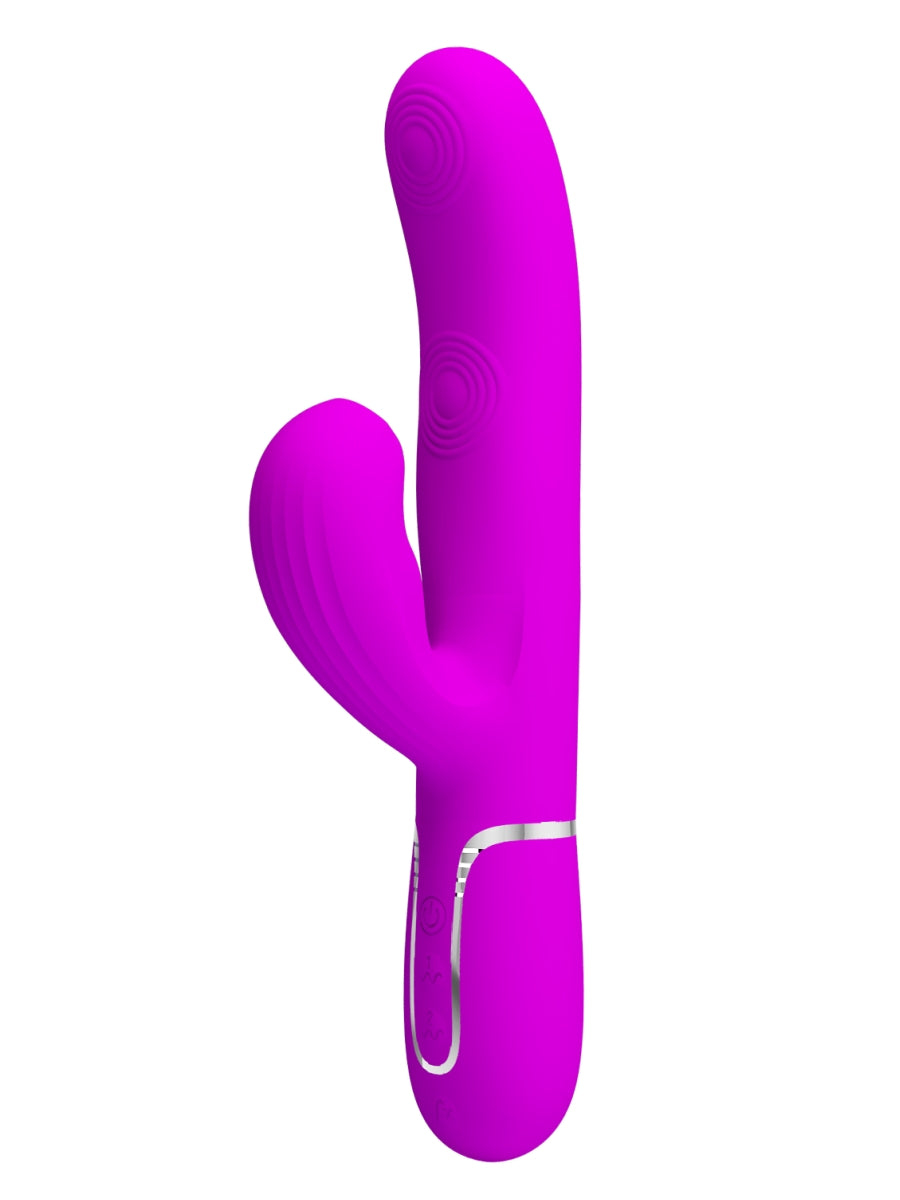 Pretty Love Perdita 3 In 1 Rabbit Vibrator Magenta