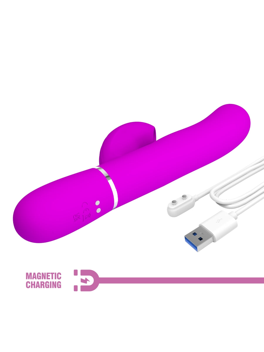 Pretty Love Perdita 3 In 1 Rabbit Vibrator Magenta