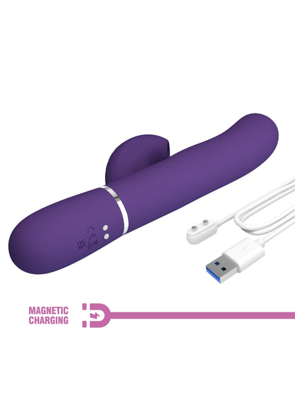 Pretty Love Perdita 3 In 1 Rabbit Vibrator Purple