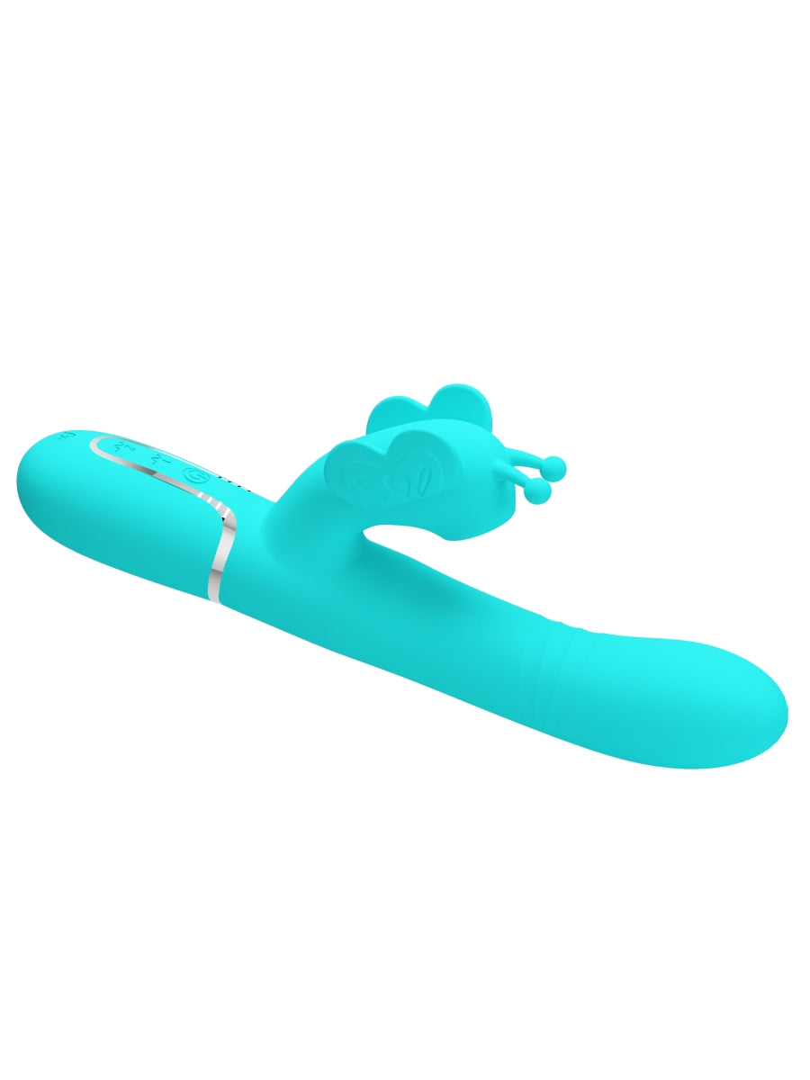 Pretty Love Ridgely 4 In 1 Rabbit Vibrator Teal