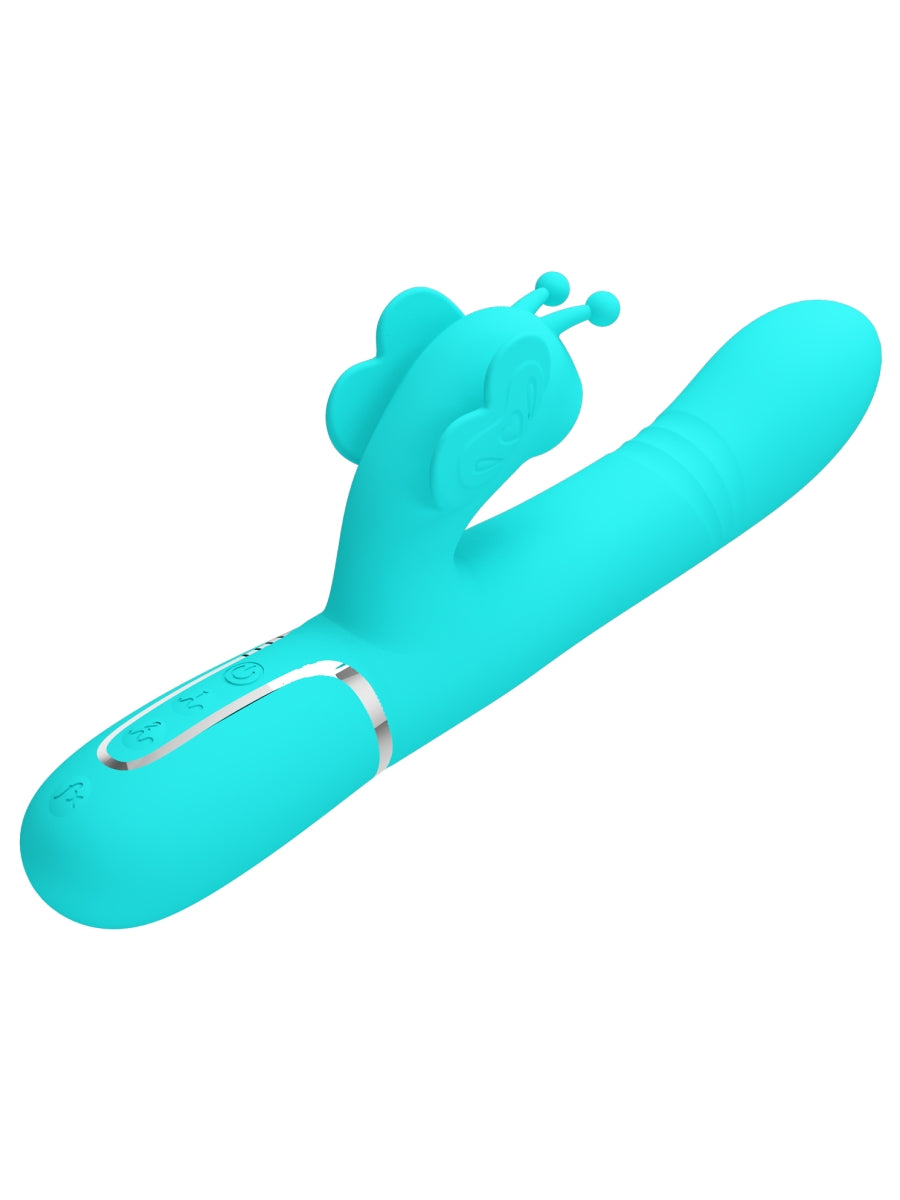Pretty Love Ridgely 4 In 1 Rabbit Vibrator Teal