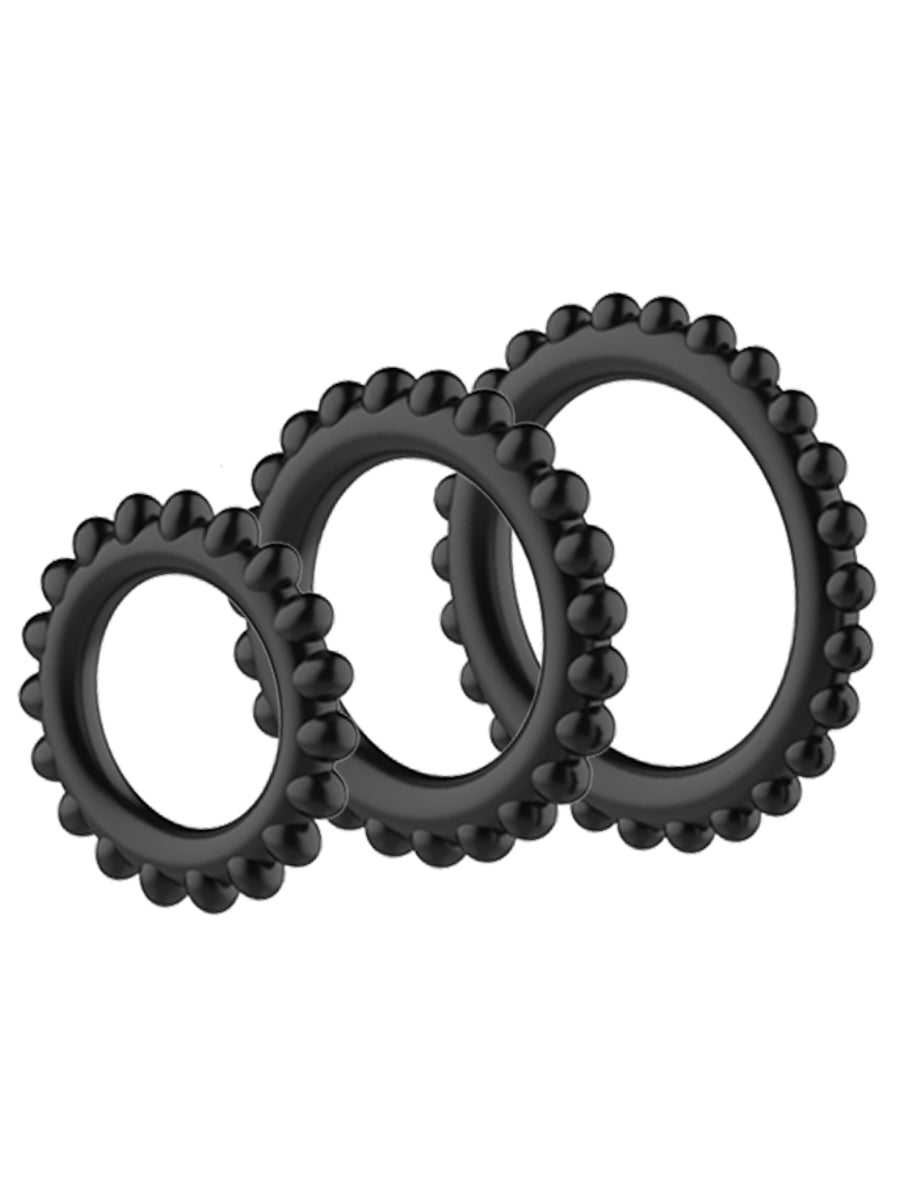 Pretty Love Titan Silicone Cockring Trio