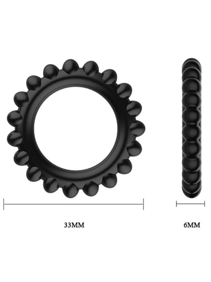 Pretty Love Titan Silicone Cockring Trio
