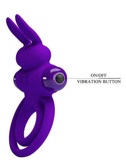 Pretty Love Vibrant Penis Ring III Purple