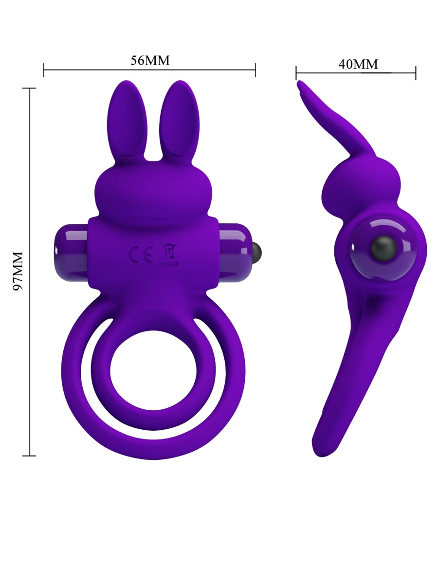 Pretty Love Vibrant Penis Ring III Purple