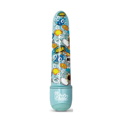 Comic print mini vibrator front view