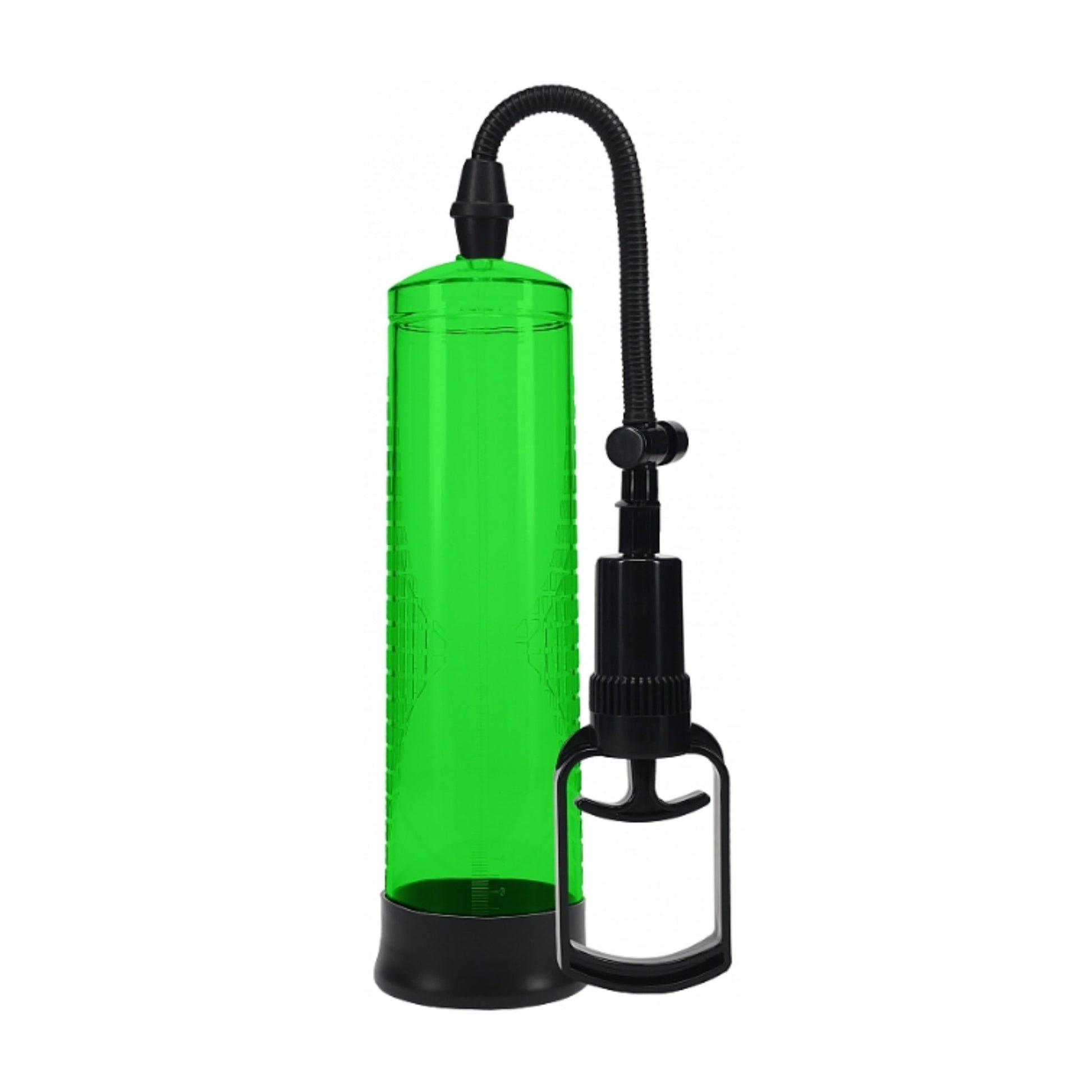 Front view of Pumped Basic 2 Penis Pump Green