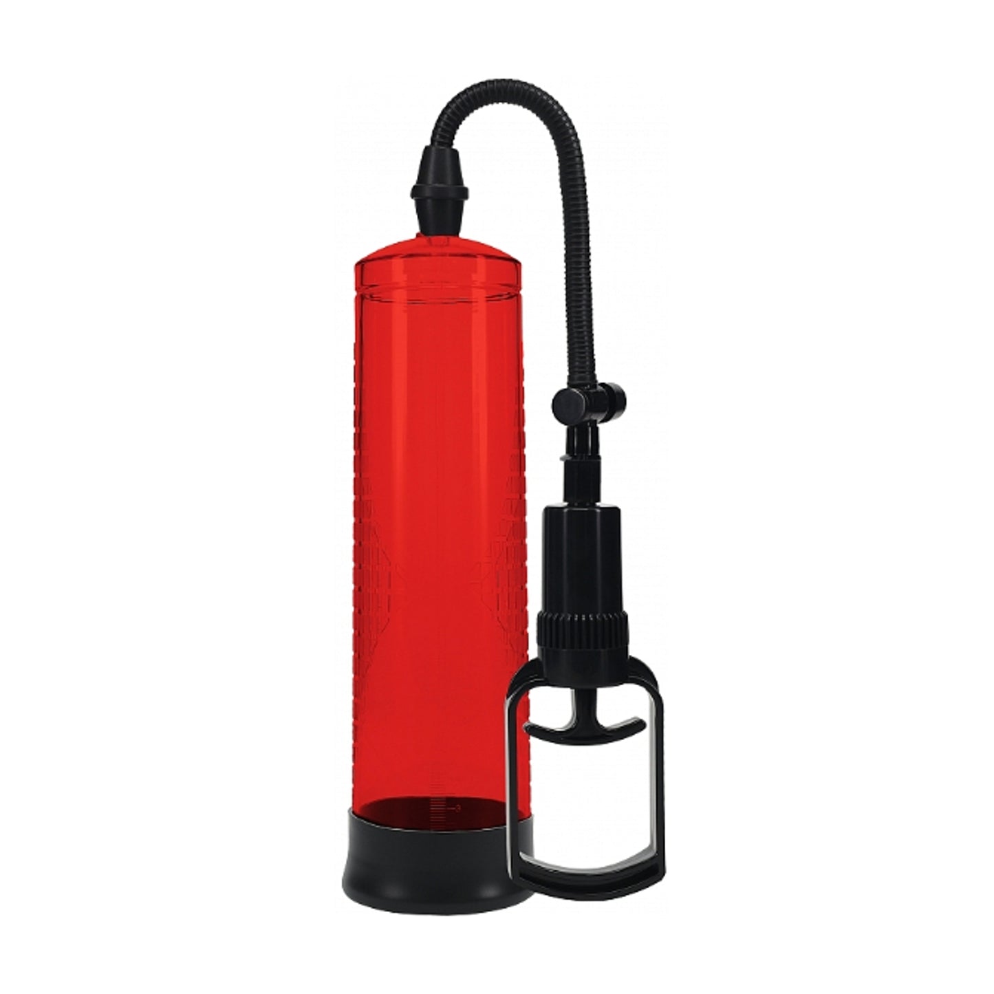 Front view of Pumped Basic 2 Penis Pump Red