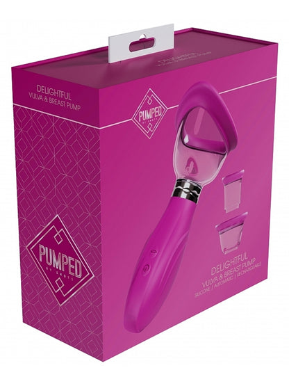 Pumped Delightful Vulva & Breast Pump Pink