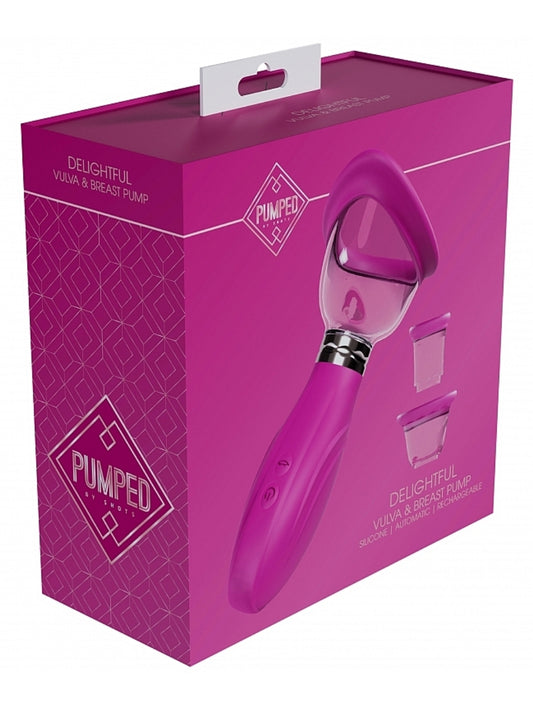 Pumped Delightful Vulva & Breast Pump Pink