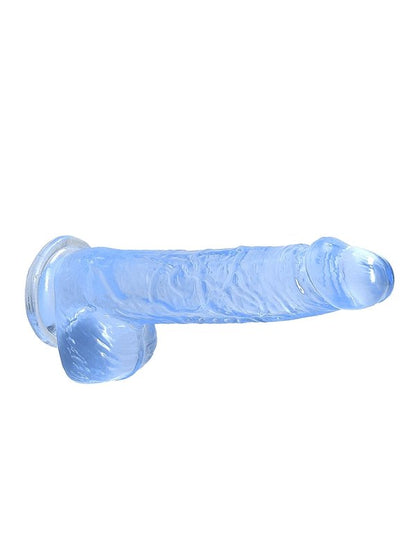 Real Rock 6" Realistic Dildo With Balls Blue 3