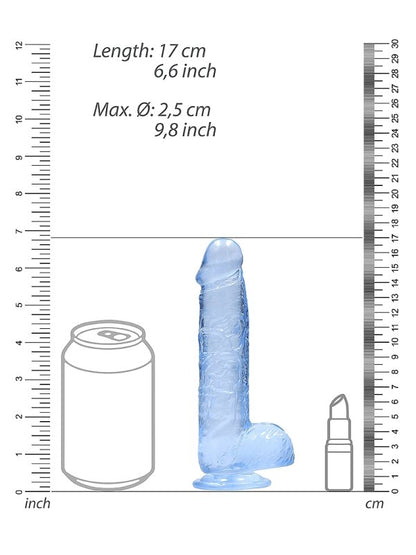 Real Rock 6" Realistic Dildo With Balls 5