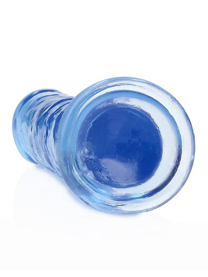 Real Rock Crystal Clear 7" Realistic Straight Dildo Blue