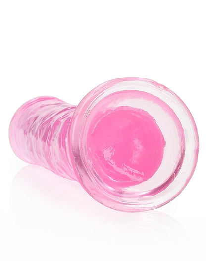 Real Rock Crystal Clear 8" Realistic Straight Dildo Pink
