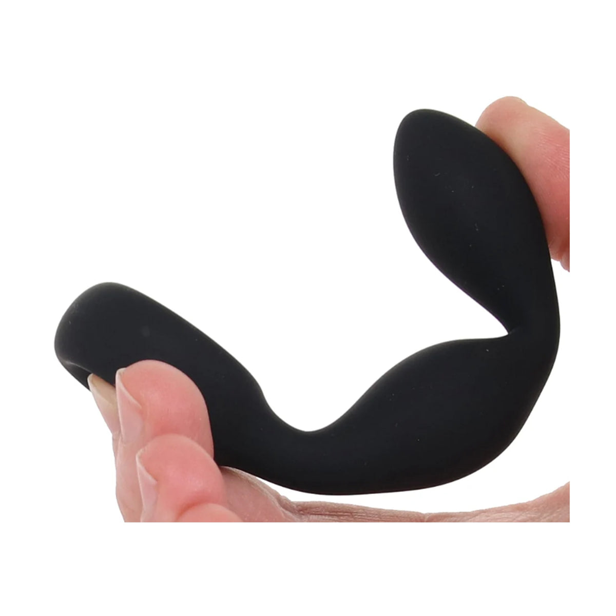 Flexible silicone shaft bent to demonstrate softness