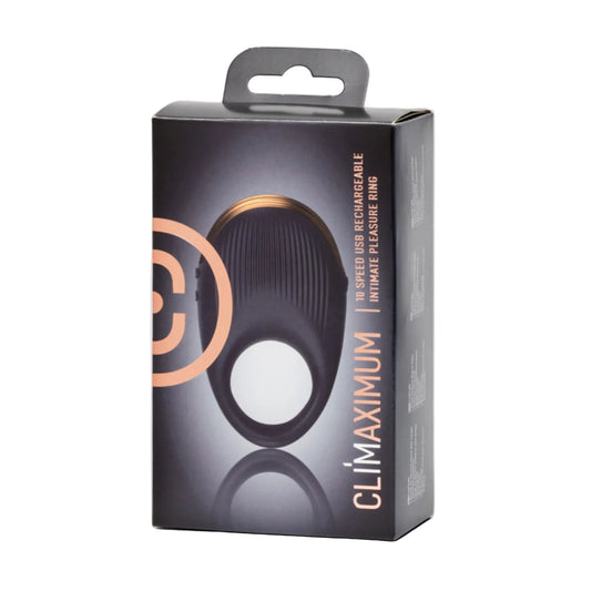 Retail packaging for Rocks Off Climaximum Capture Vibrating Cock Ring
