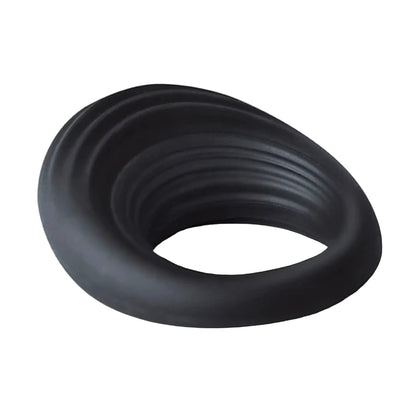 Angled side view showing textured silicone surface