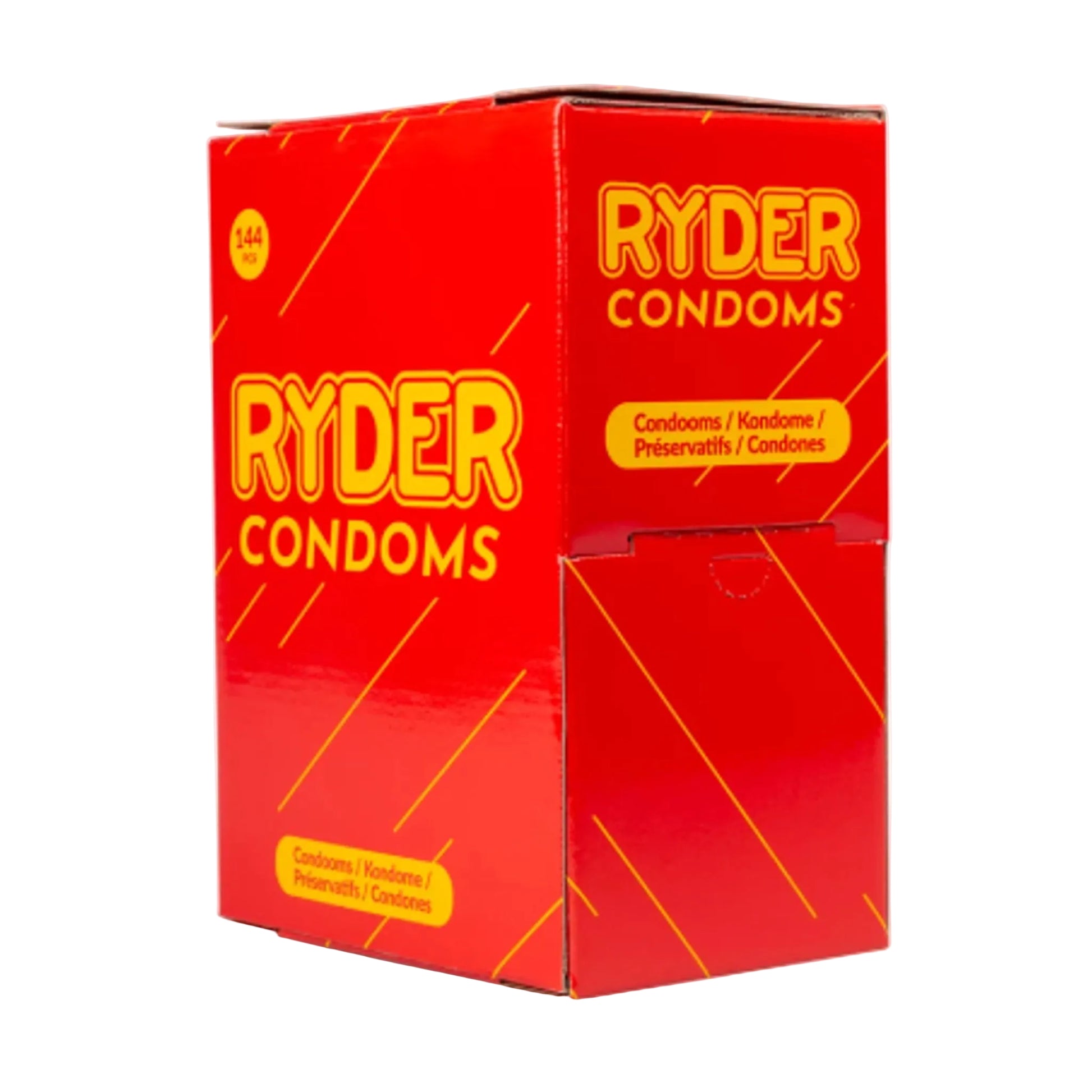 Ryder Condoms 144 Piece Box retail packaging