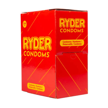 Ryder Condoms 144 Piece Box retail packaging