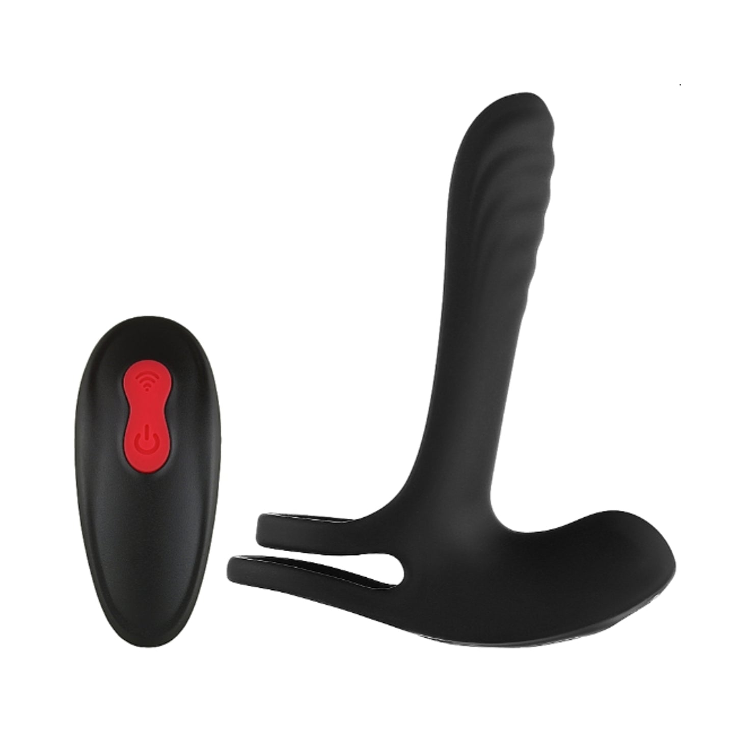 S-HANDE Frank RTC vibrating shaft and clit enhancer with remote control on white background