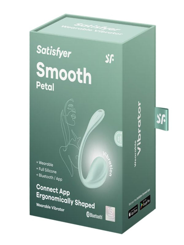 Satisfyer Smooth Petal Connect App Wearable Vibrator Mint 1