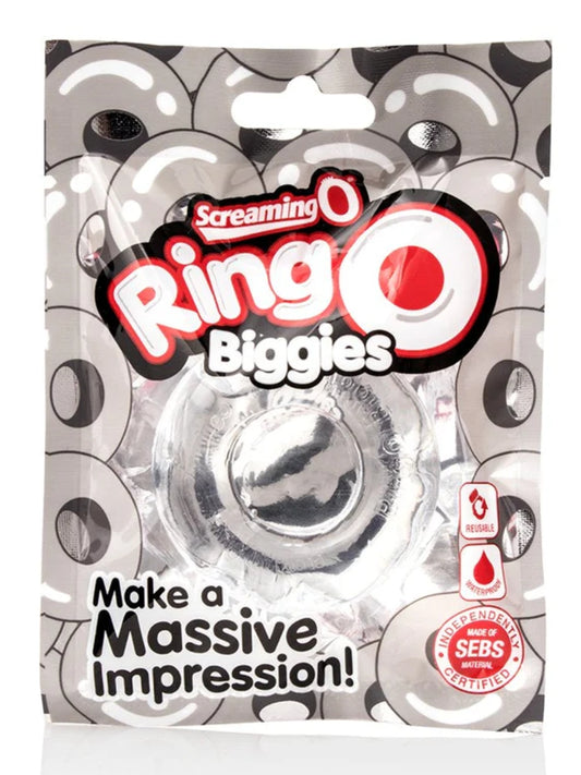 ScreamingO RingO Biggies Cock Ring Clear 1