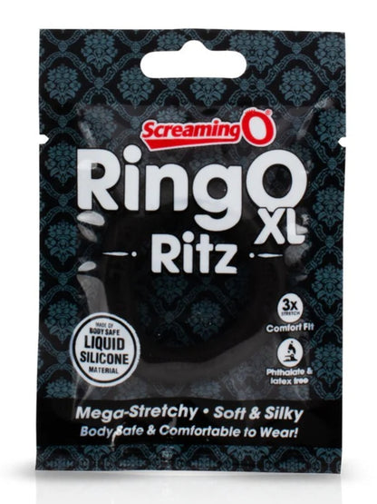 RingO Ritz XL Cock Ring Black 1