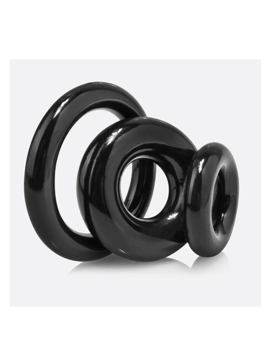 RingO x3 Cock Ring 3 Pack Black 3