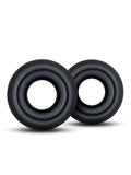 Stay Hard Over Sized Donut Rings 2 Pack Black 2
