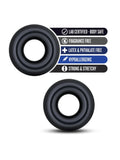 Stay Hard Over Sized Donut Rings 2 Pack Black 4