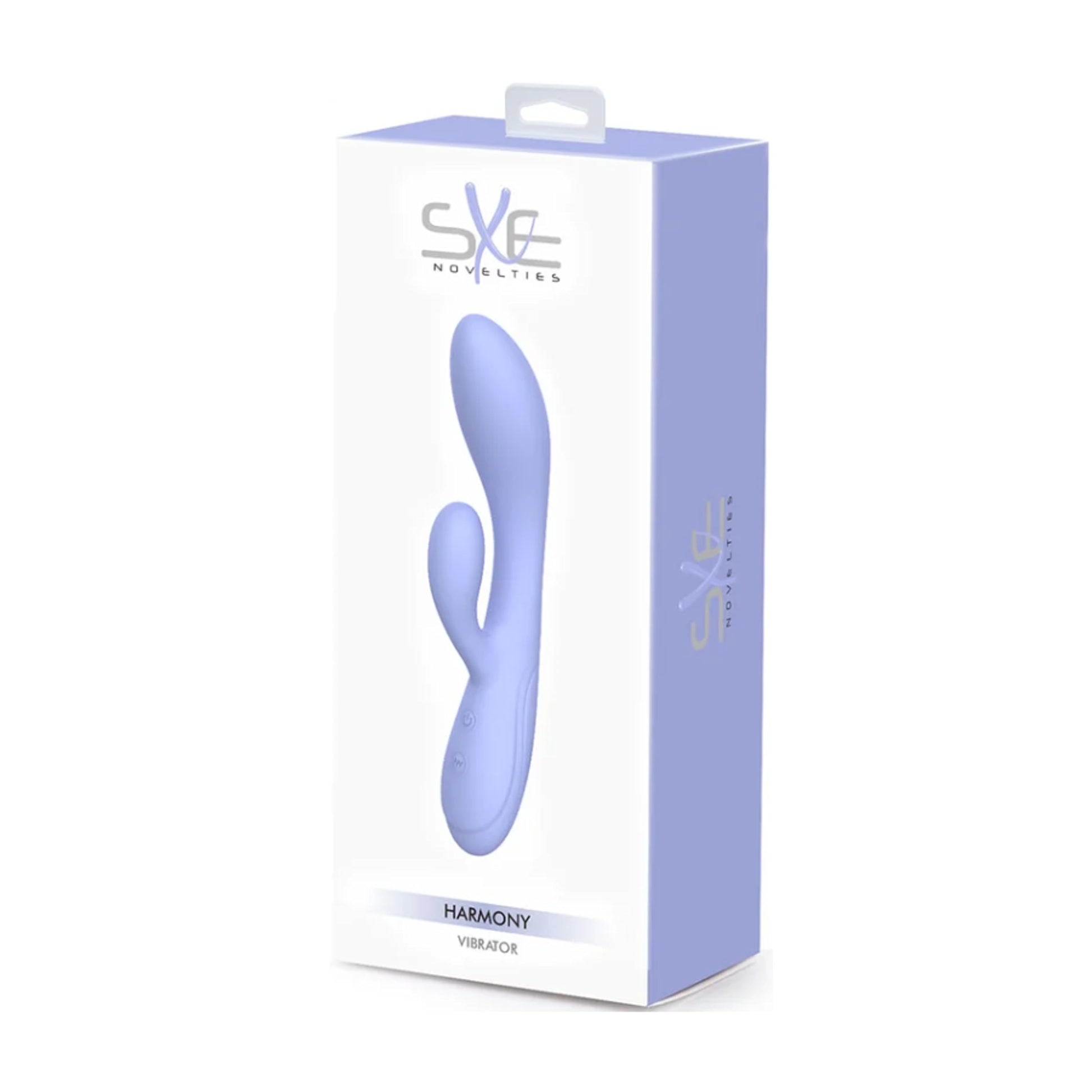 SXE Novelties Harmony G-Spot Rabbit Vibrator Lilac in packaging