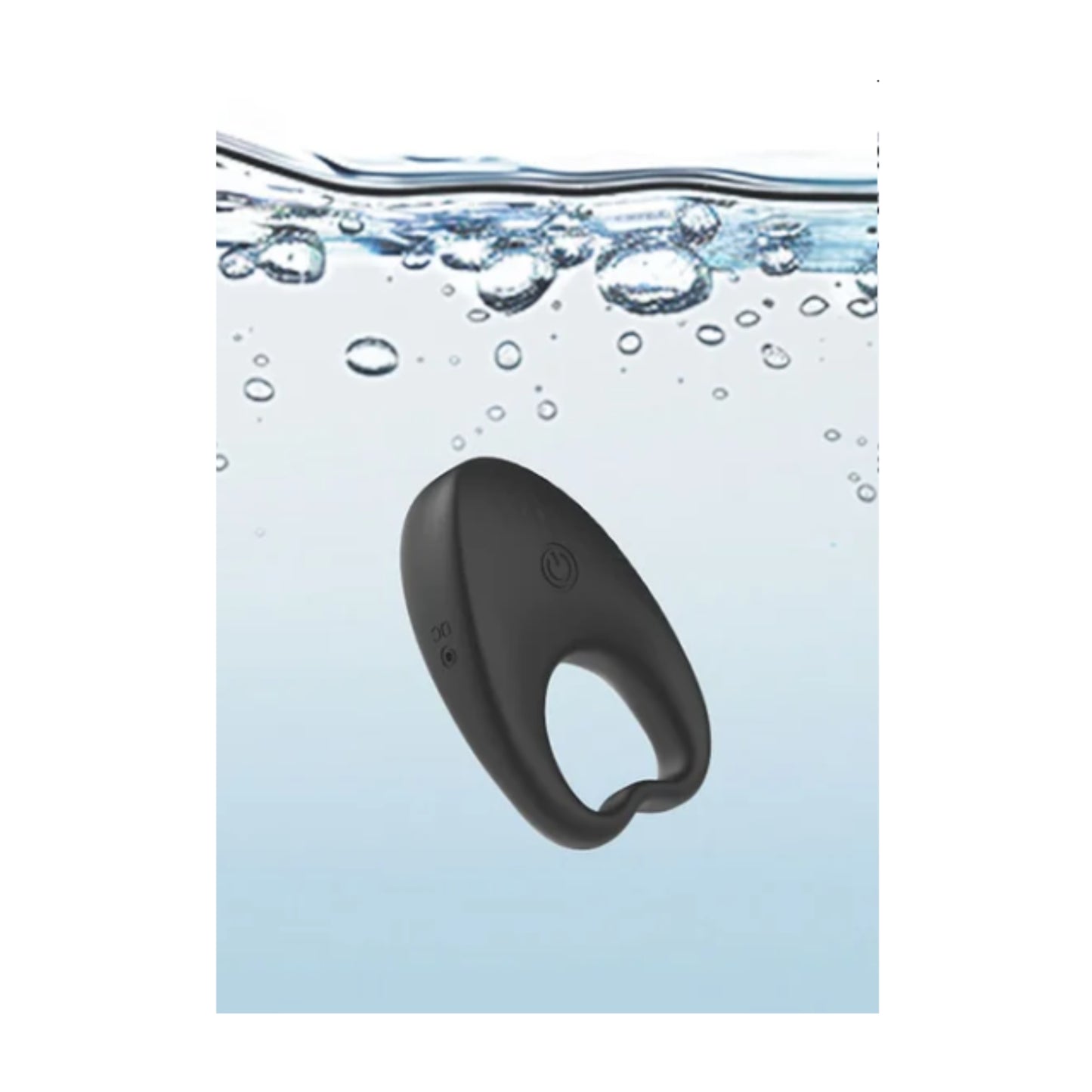 Cock ring shown submerged to indicate waterproof use