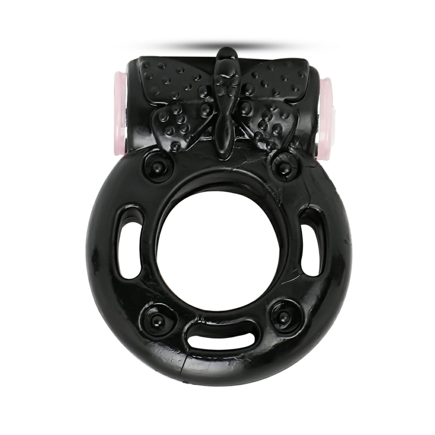 Black single speed male C-Ring on a white background
