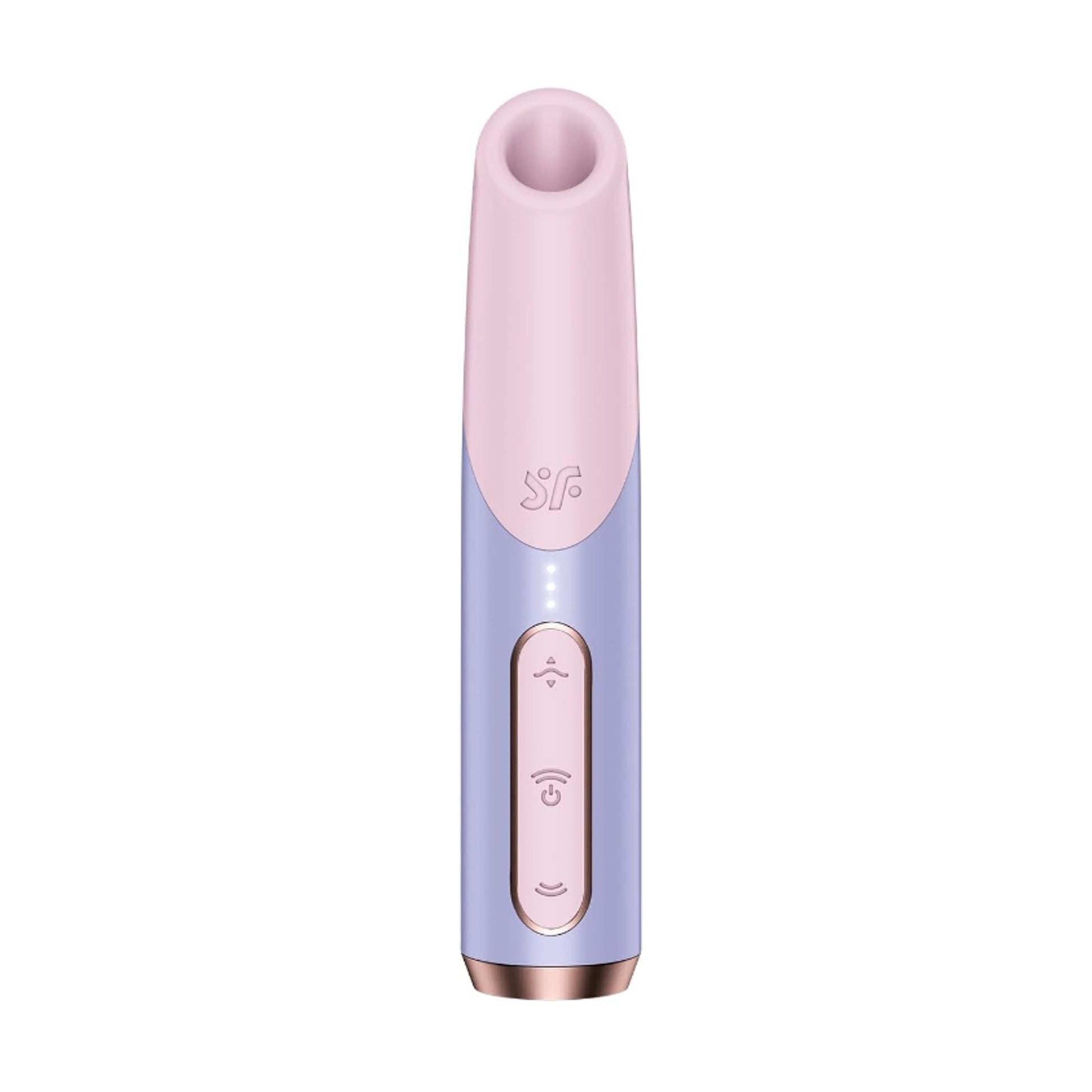 Front view of Bold Kiss air pulse stimulator controls