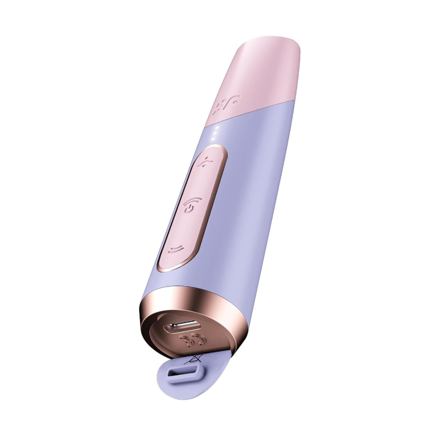 Angled view showing USB-C charging port and base