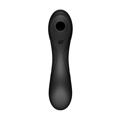 Front view showing air pulse opening and curved body