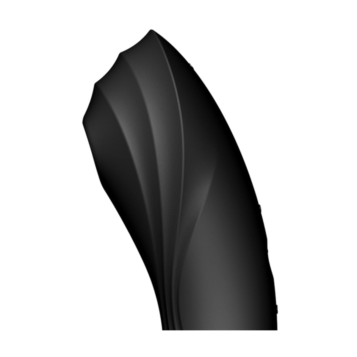 Side view showing the sculpted external stimulation end