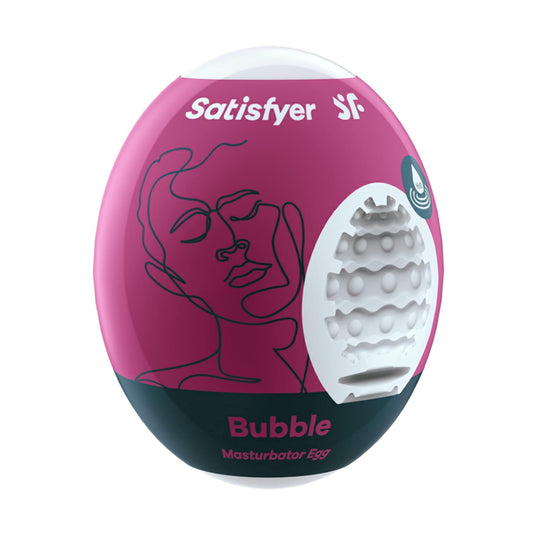 Satisfyer Egg Masturbator Bubble Texture retail packaging