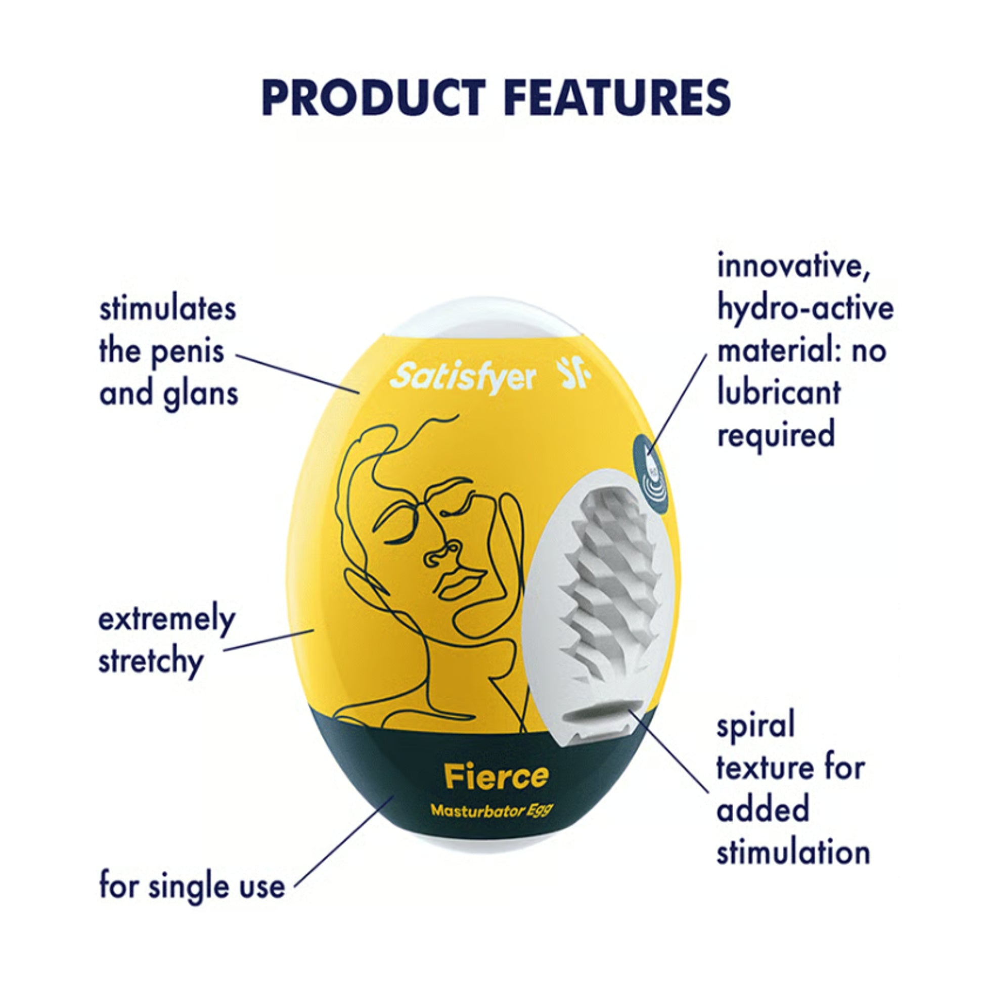 Feature graphic showing Fierce spiral texture design