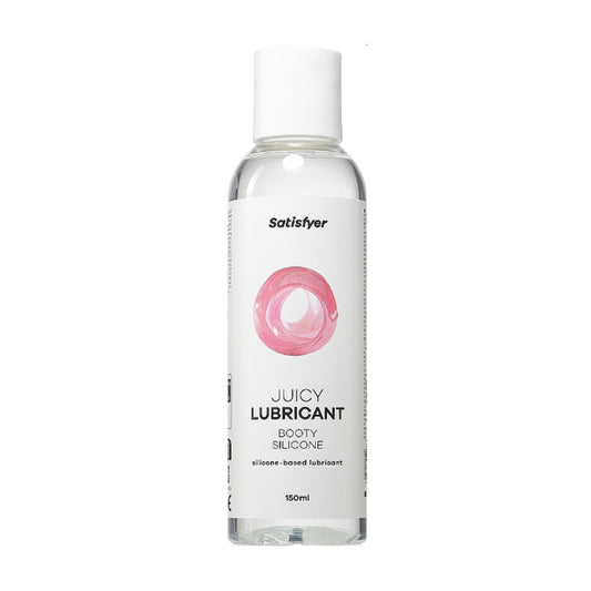 Satisfyer Juicy Booty Silicone Lube 150ml retail packaging