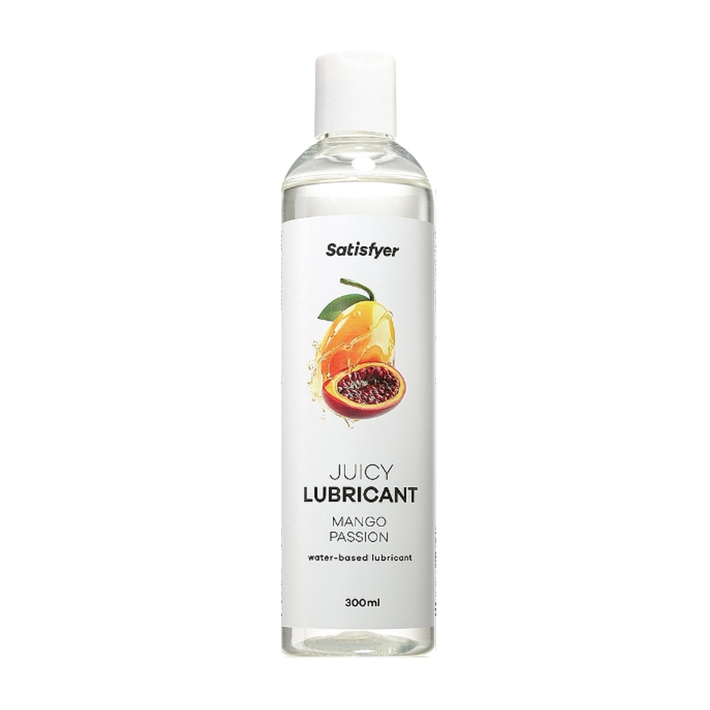 Satisfyer Juicy Mango & Passion Lube 300ml retail packaging