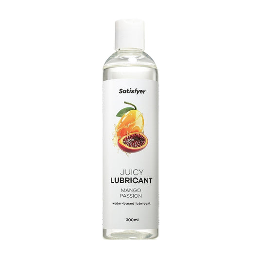 Satisfyer Juicy Mango & Passion Lube 300ml retail packaging